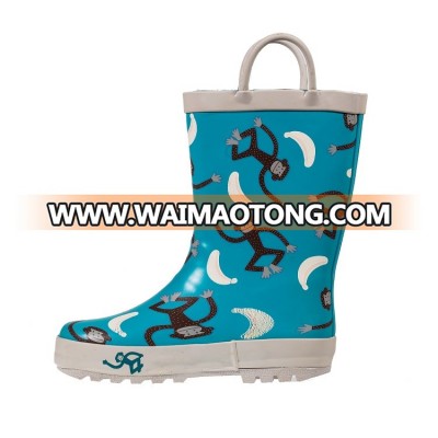 Cheap fashion children rubber rain boot made in china