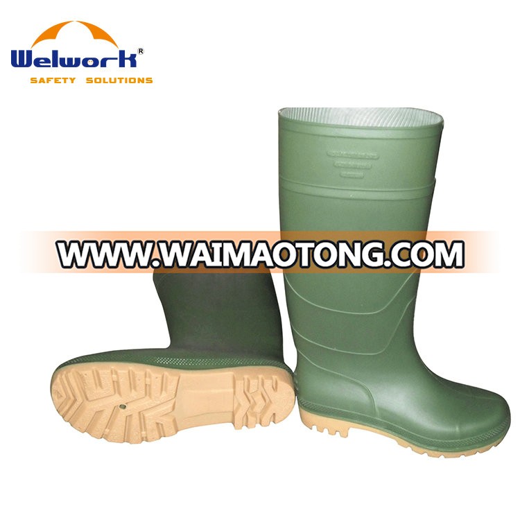 CE EN20345 Custom Cheap PVC Rubber Safety Rain Boot