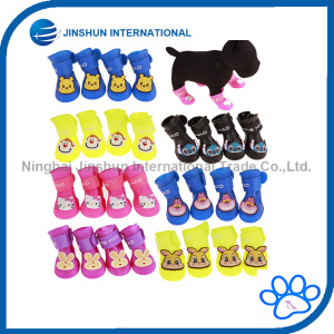 Dog Candy Colors Boots Waterproof Rubber Pet Rain Shoes Booties